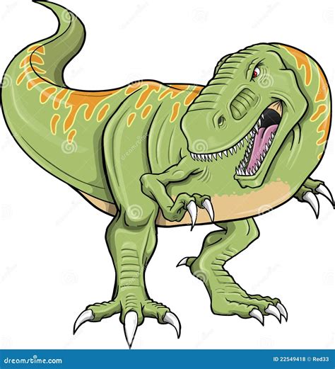Vector De T Rex Del Dinosaurio Del Tyrannosaurus Ilustración del Vector