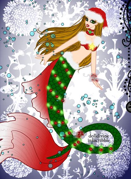 Christmas Mermaid Nd By Ladyilona1984 On Deviantart