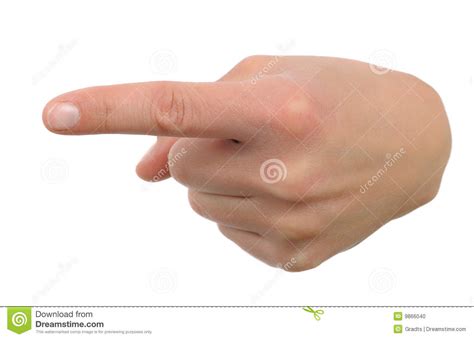 Hand Index Finger Pointer Stock Photo Image Of Guideline Studio