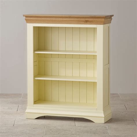 Very good 19th century english oak library bookcase, now with stripped surface and blue painted interior having crenellated cornice, with both upper and lower sections with adjustable and fixed. Top 15 of Painted Oak Bookcases
