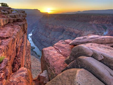 Sunrise In Grand Canyon National Park Arizona The Breathtaking Gorge