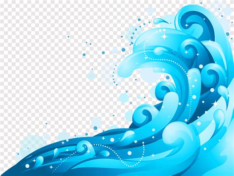 Blue Waves Illustration Euclidean Wind Wave Wave Gradient Blue Wave