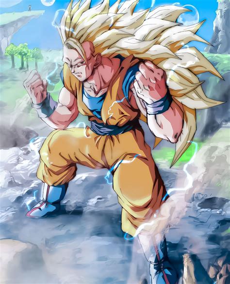 Super Saiyan 3 Goku By Satzboom On Deviantart Vegeta Dbz Goku Vs