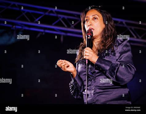 Shazia Mirza Stand Up Comedian Open Air Comedy Gala Southend On Sea