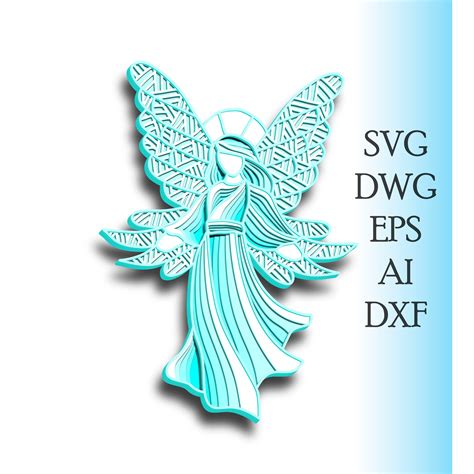 Angel Multilayer SVG/ Angel Jesus Cut File/ 3D Layer/ Plywood | Etsy