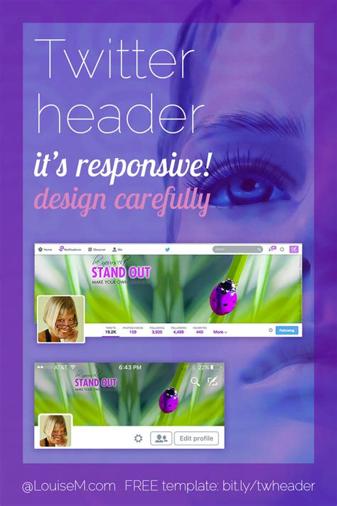 Responsive Twitter Header Size And Template 2017