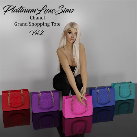 Grand Shopping Tote Bag Vol2 Deco Platinumluxesims Chanel Deco
