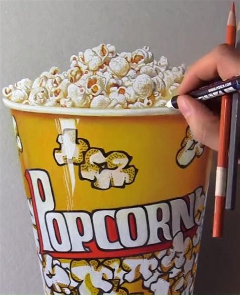 how to draw realistic popcorn animatedwallpapersforpcdownload