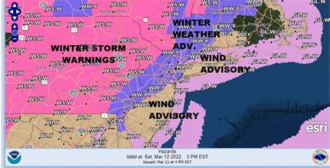Winter Storm Warnings Winter Weather Advisories Wind Advisories Posted