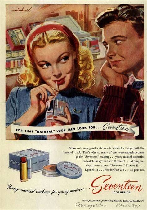 1940s Early 1950s Vintage Beauty Advertising 1940s