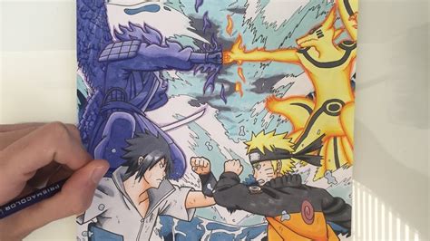 Naruto Vs Sasuke Final Battle Manga Color