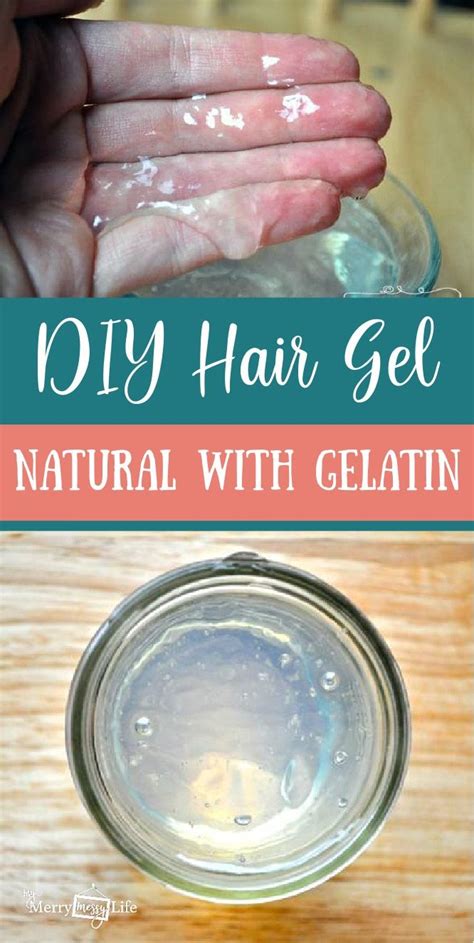 Diy Natural Gelatin Hair Gel Frugal And Easy Rezept Locken