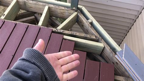 How To Remove Wood Boards From A Old Deck Youtube