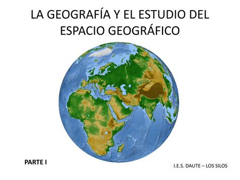 Pdf La GeografÍa Y El Estudio Del Espacio · Elementos Naturales