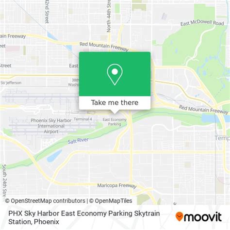 How To Get To Phx Sky Harbor East Economy Parking Skytrain Station In