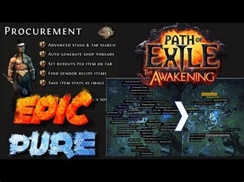 Includes overview, explanations and a loot simulator. Path of Exile Guia: Como usar Procurement e Loot Filter ...
