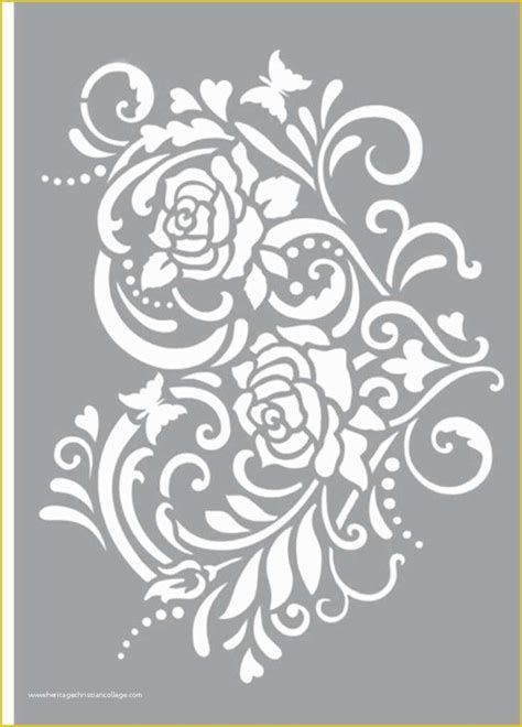 Free Stencil Templates Of Best 25 Rose Stencil Ideas On Pinterest