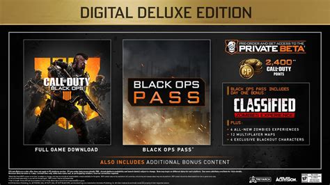 Call Of Duty Black Ops 4 Digital Deluxe Digital Deluxe Enhanced And