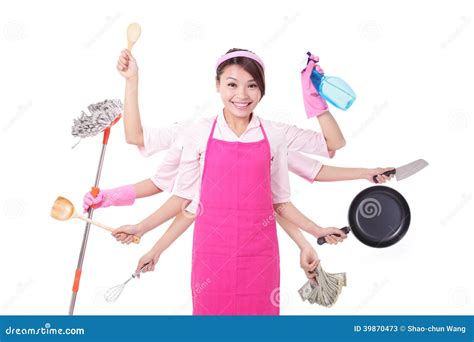 Busy Woman Is Tired Her Workload Royalty Free Stock Photography