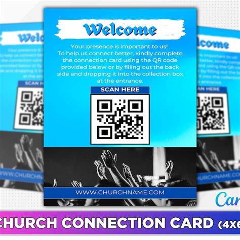 Church Welcome Card Etsy