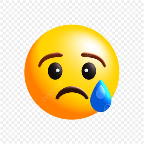 Sad Emojies 3d Vector Sad Emoji 3d Icon Social Media Facebook Sad