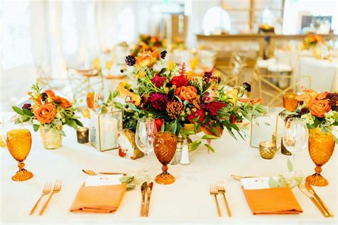 23 Fall Wedding Centerpieces With Year Round Appeal Partyslate