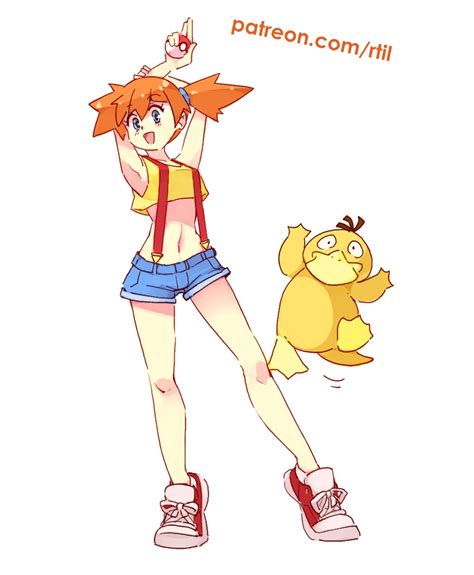 Misty And Psyduck Pokemon And 2 More Drawn By Rtil Danbooru