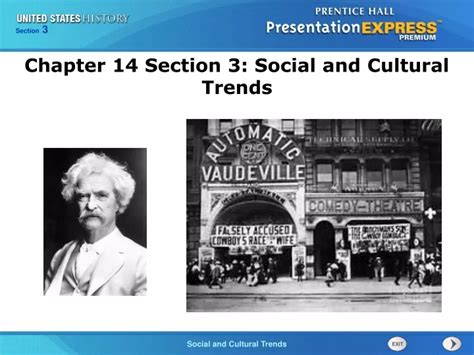 Ppt Chapter 14 Section 3 Social And Cultural Trends Powerpoint