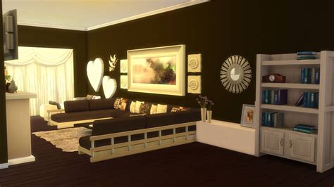 Sims 4 Room Download Elles Living Room Sanjana Sims Studio