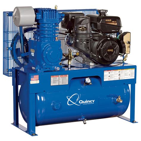 Quincy Reciprocating Air Compressor — 14 Hp Kohler Engine 30 Gallon