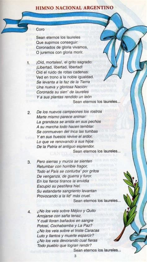Imágenes De Símbolos Patrios De Argentina [historia De La Bandera Escudo E Himno] Imágenes