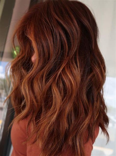 Brownish Red Hair Color With Soft Copper Streaks Light Auburn Hair