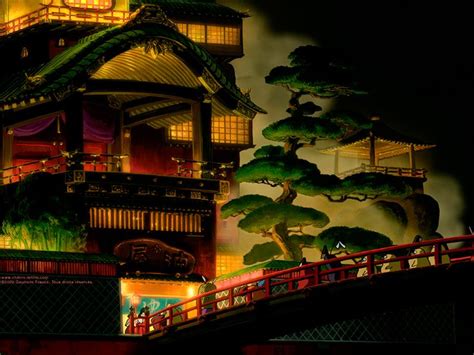 Spirited Away Bath House Studio Ghibli Background Studio Ghibli Ghibli