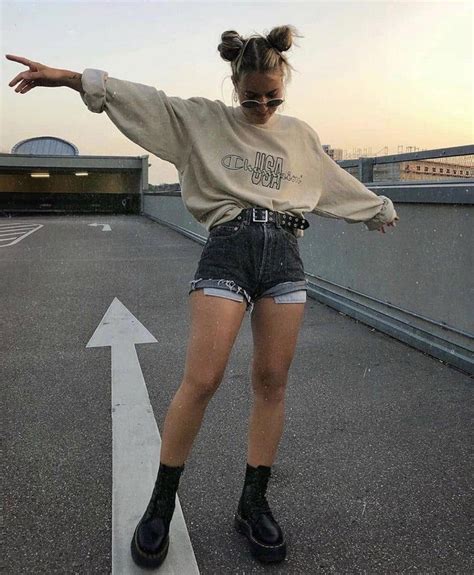 Grunge Aesthetic 90s Docs Outfit Goals Ootd Fashion Style Stylish Girls