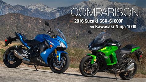 2016 Suzuki Gsx S1000f Vs Kawasaki Ninja 1000 Motousa Youtube