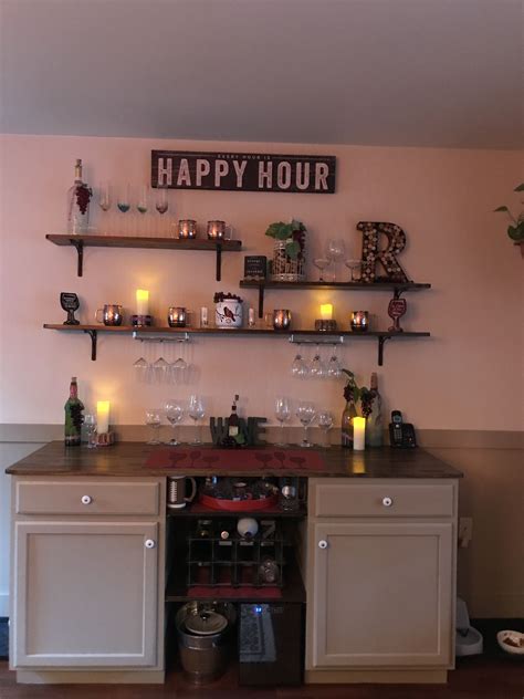 Our Wine Bar 🍷💕 Home Bar Decor Home Bar Furniture Home Bar Designs