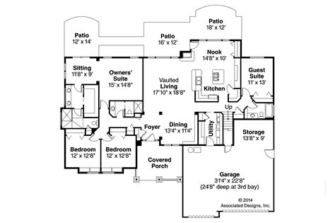 Craftsman House Plans Pinedale 30 228 Associated Designs
