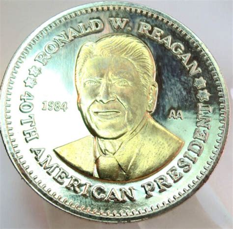 Ronald W Reagan 40th President 1984 Commemmorative Coin Double Eagle