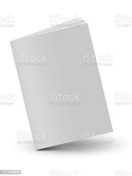 Blank Book Cover Over White Background Stock Illustration Download
