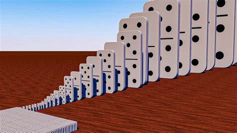 3000000 Dominoes Domino Effect Simulation Small To Big Dominoes