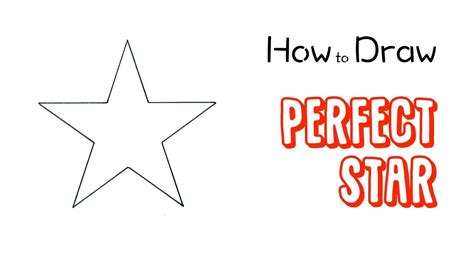 How To Draw A Perfect 5 Point Star Youtube