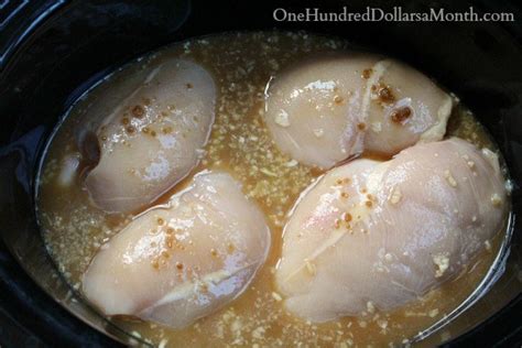 Slow Cooker Brown Sugar And Garlic Chicken One Hundred Dollars A Month