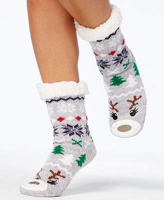 Check spelling or type a new query. Charter Club Women's Holiday Slipper Socks,with Fleece ...