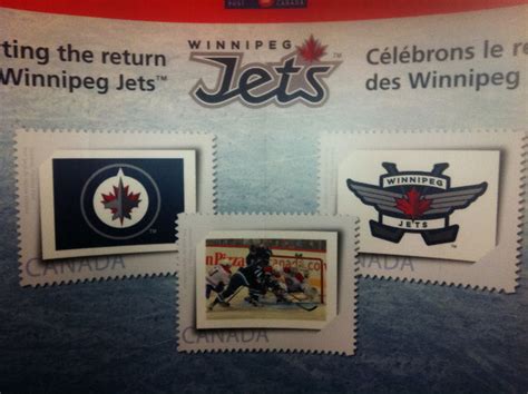 Boscastle Stamp Collecting News Canada Post Launches Winnipeg Jets Nhl