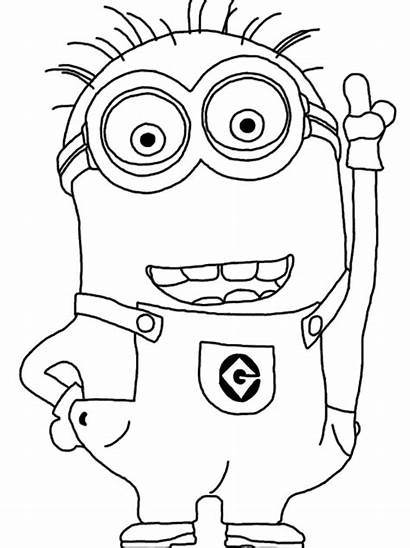 Coloring Minion Pages Minions Birthday Plans Hand