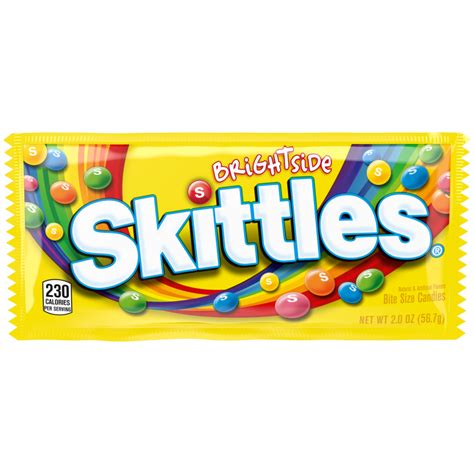 Skittles Brightside Candy Single Pack 2 Oz Skittles
