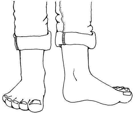 Foot Coloring Page Sketch Coloring Page