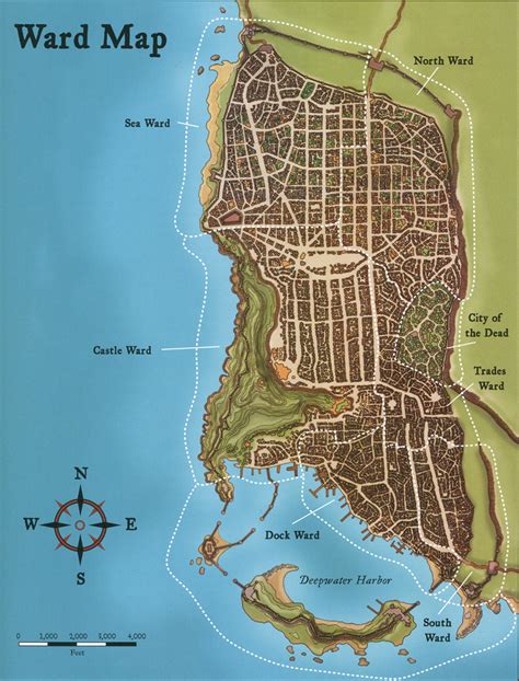 Actually, the same map is used in every guide i have. The Wertzone: Cities of Fantasy: Waterdeep, City of Splendours
