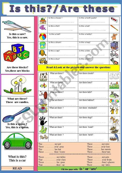 This ,These - ESL worksheet by jhansi