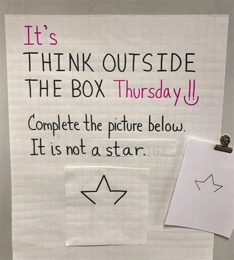 Its Think Outside The Box Thursday 🙌 Complete The Picture One Thing